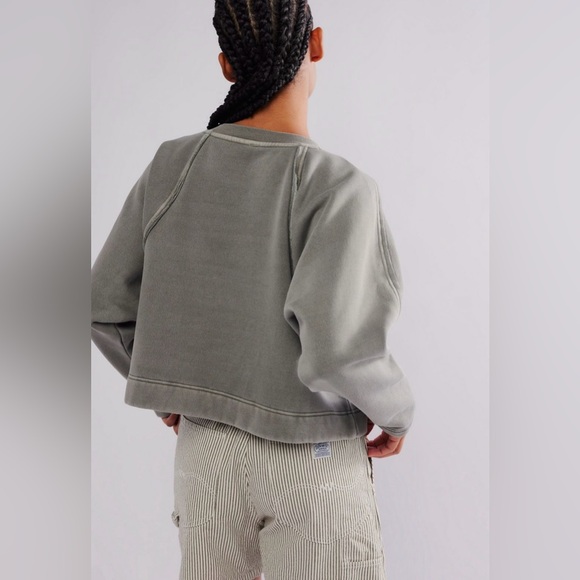 NWT Free People Francis Pullover in Aven, Size Medium - Picture 2 of 8